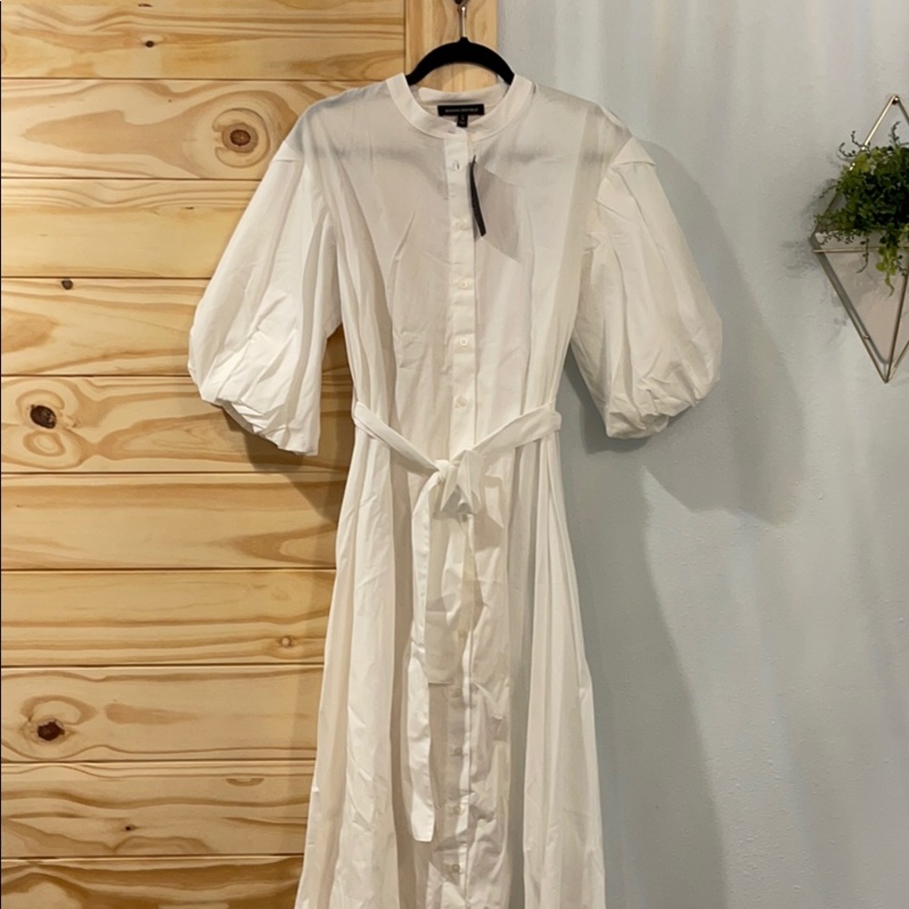 Banana Republic white dress